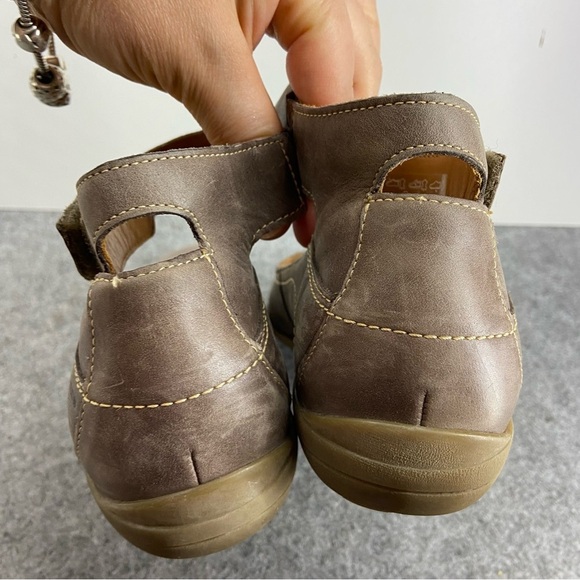 Mephisto Gorgeous Grey/Tan Leather Ballet Mary Jane Style Flats Women’s Size 7.5 - Picture 4 of 11